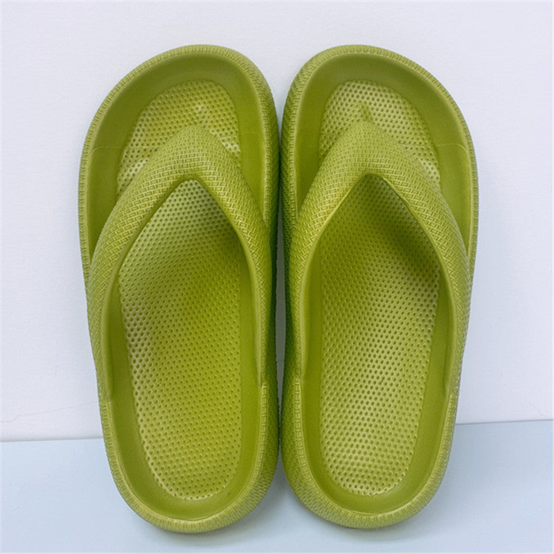 Unisex EVA Clip-Toe Slides | Non-Slip Thick Sole Bathroom Slippers
