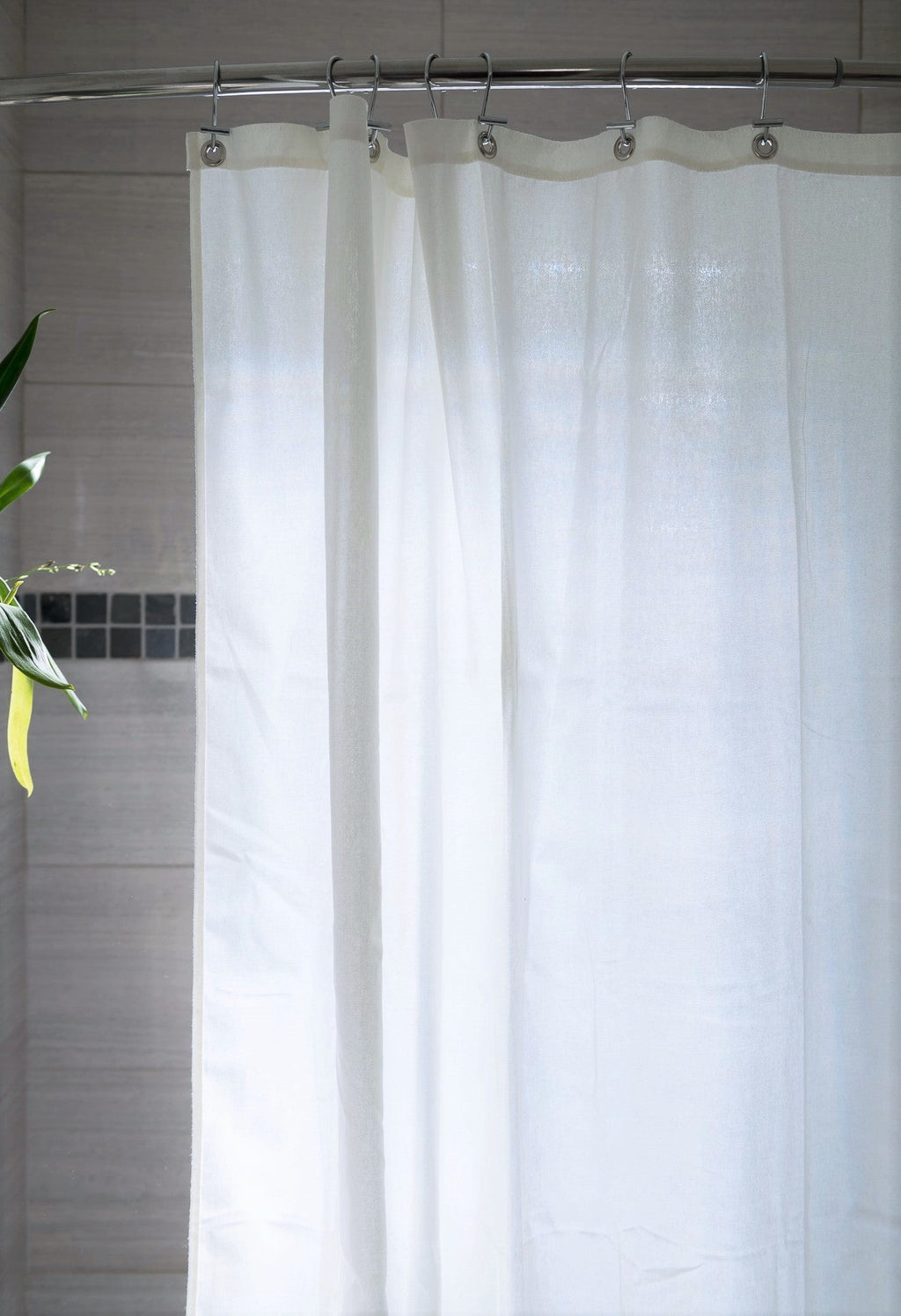 Organic Cotton Shower Curtain – Bath, Tub + Stall Sizes