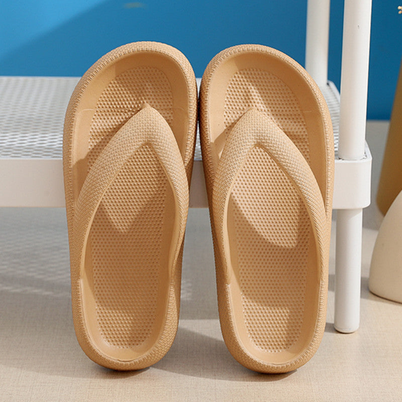 Unisex EVA Clip-Toe Slides | Non-Slip Thick Sole Bathroom Slippers