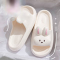 Women's Non-Slip Indoor Slippers - Soft Cushioned EVA Bathroom Slippers with Cute Rabbit Design