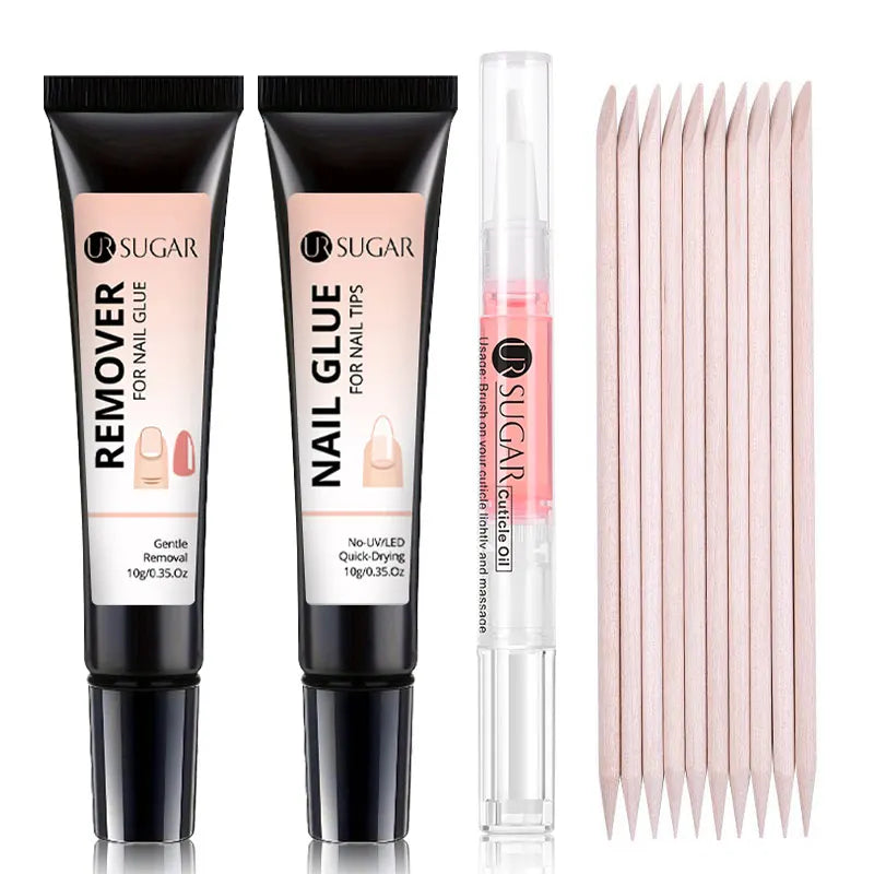 Nail Glue & Remover Set for Press-On Nails — Water-Based, Strong Hold | Lamaquise