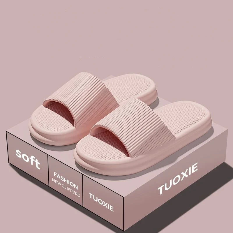 EVA Slide Sandals for Women & Men - Lightweight Non-Slip Home, Beach & Bathroom Slippers