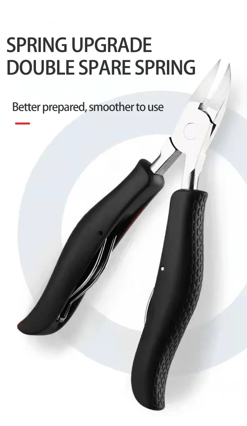 Professional 12-Piece Nail Care Set | Eagle Nose Pliers & Dead Skin Scissors for Paronychia, Thick Nails & Manicure