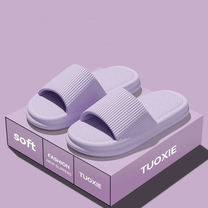 EVA Slide Sandals for Women & Men - Lightweight Non-Slip Home, Beach & Bathroom Slippers