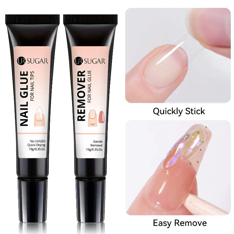Nail Glue & Remover Set for Press-On Nails — Water-Based, Strong Hold | Lamaquise