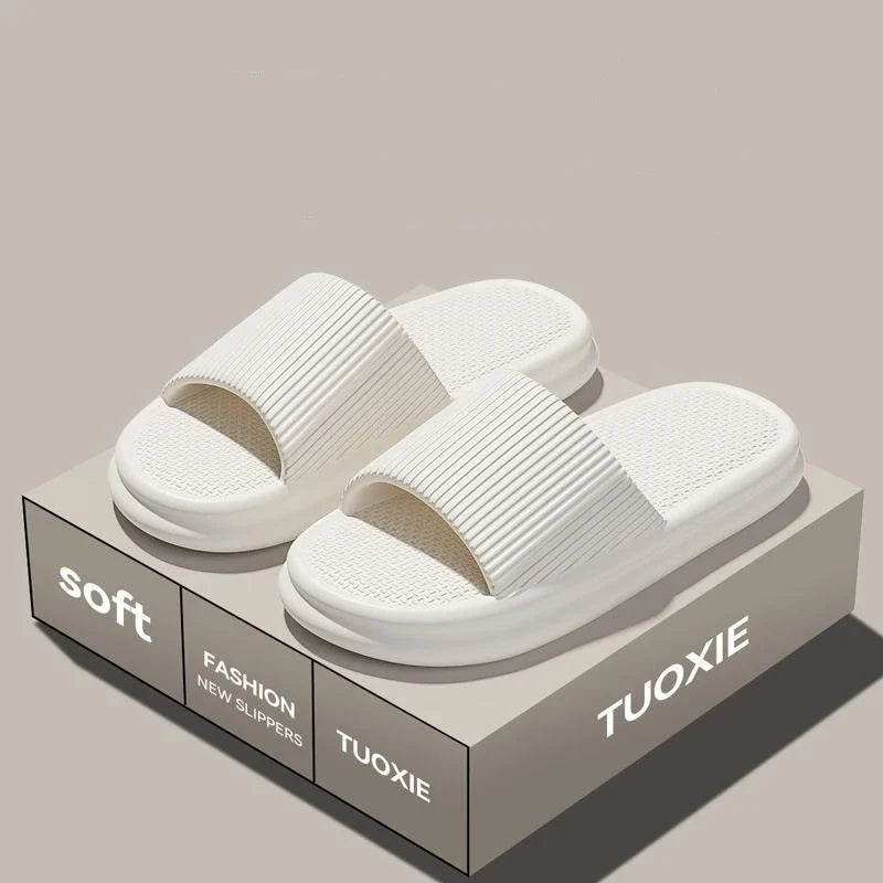 EVA Slide Sandals for Women & Men - Lightweight Non-Slip Home, Beach & Bathroom Slippers