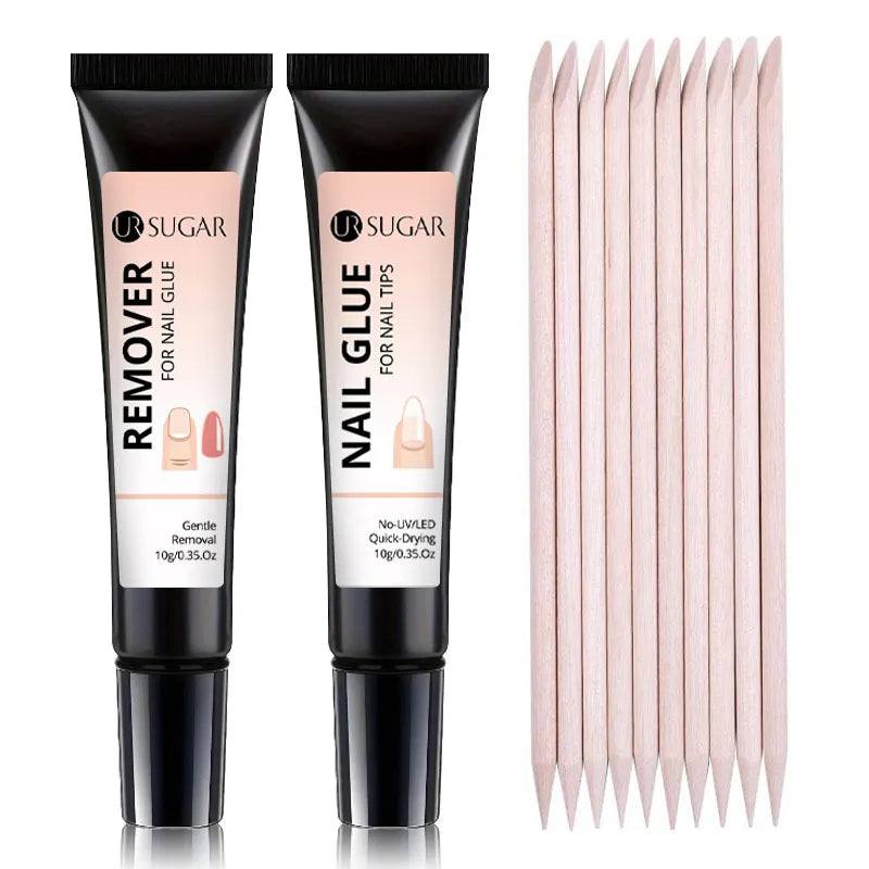 Nail Glue & Remover Set for Press-On Nails — Water-Based, Strong Hold | Lamaquise