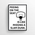 Slam Dunk Bathroom Poster