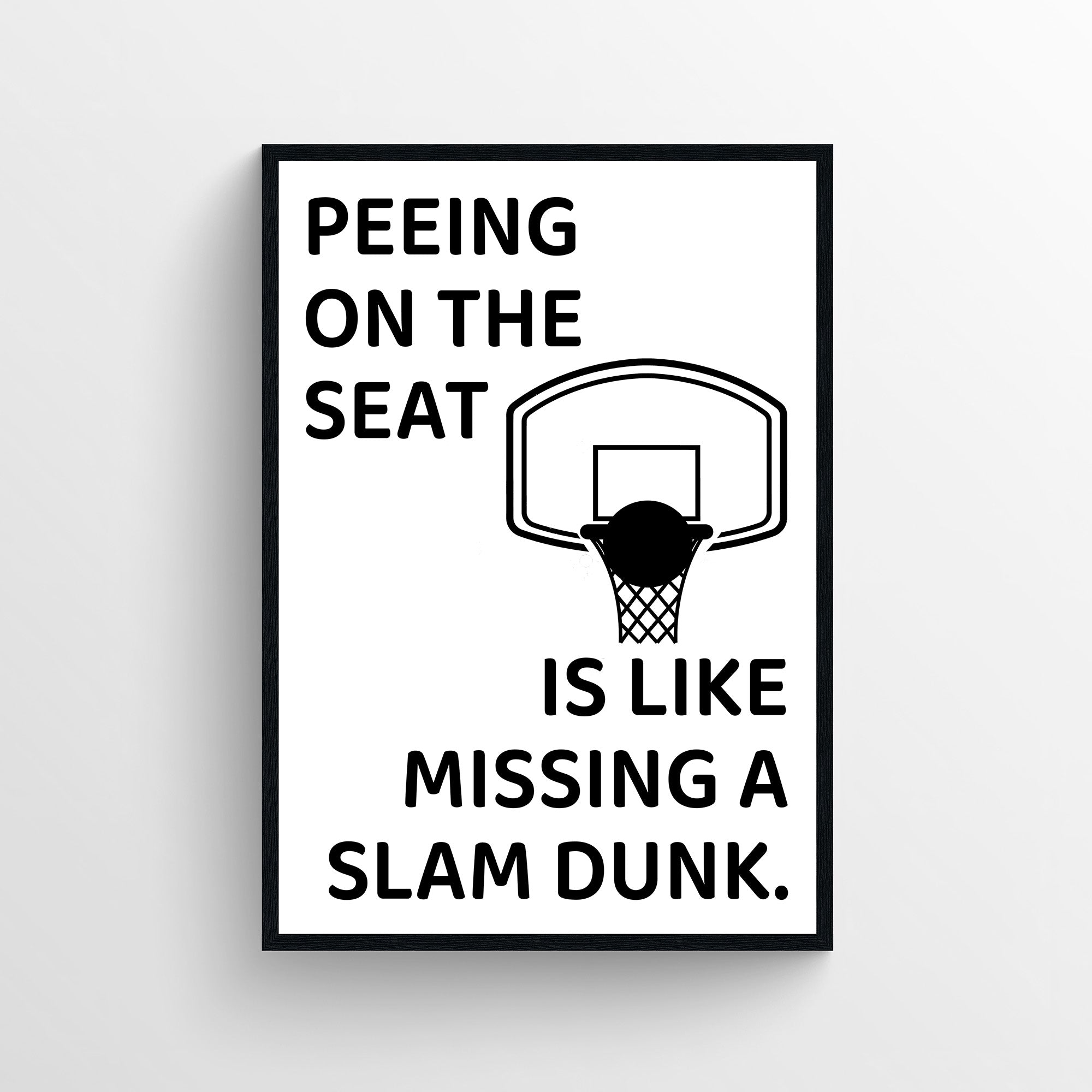 Slam Dunk Bathroom Poster
