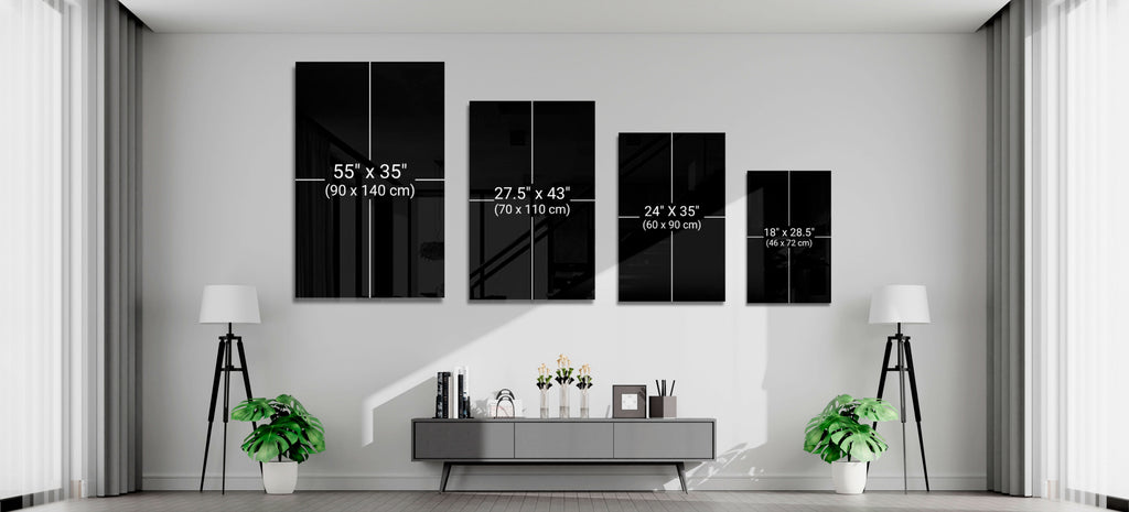Woman Shadow Glass Wall Art