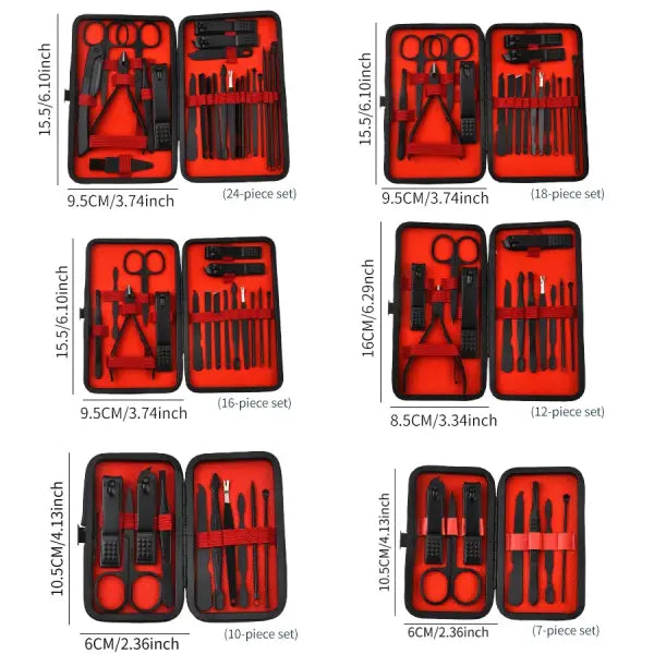 Nail Clipper Set Stainless Steel Manicure and Pedicure Grooming Kit